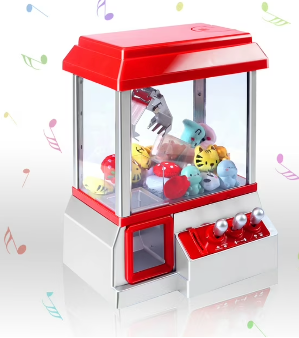 Claw Machine Arcade Toy with Sound - Children's Candy Dispenser Vending Game, Perfect Christmas & Birthday Present for Ages 3+