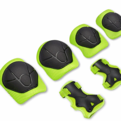QISHI Knee Pads for Kids,Kids Protective Gear Set with Child Kids Knee and Elbow Pads & Wrist Guards 3 in 1 for Biking Skateboard Scooter Rollerblading Skating Cycling