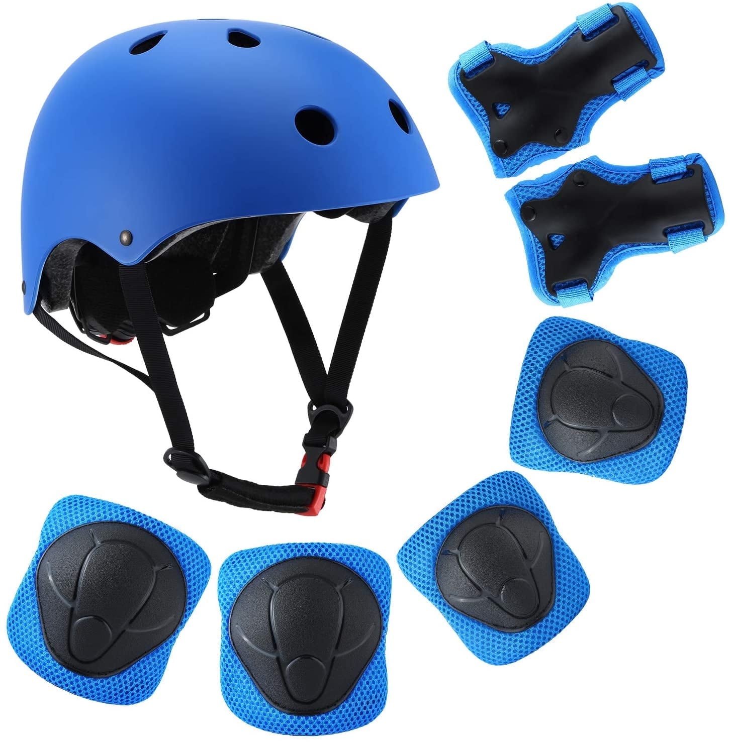 GLUAAE Kids Bike Helmet, Toddler Helmet for Ages 3-10 with Sports-Blue