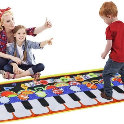 Somnr Piano Play Music Mat for Kids - Touch, Step on Keyboard and 8 Selectable Musical Instruments