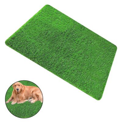 Somnr Thick Artificial Grass Pee Pad for Dogs, 3.94ft x 2.62ft, Indoor/Outdoor Potty Training Turf
