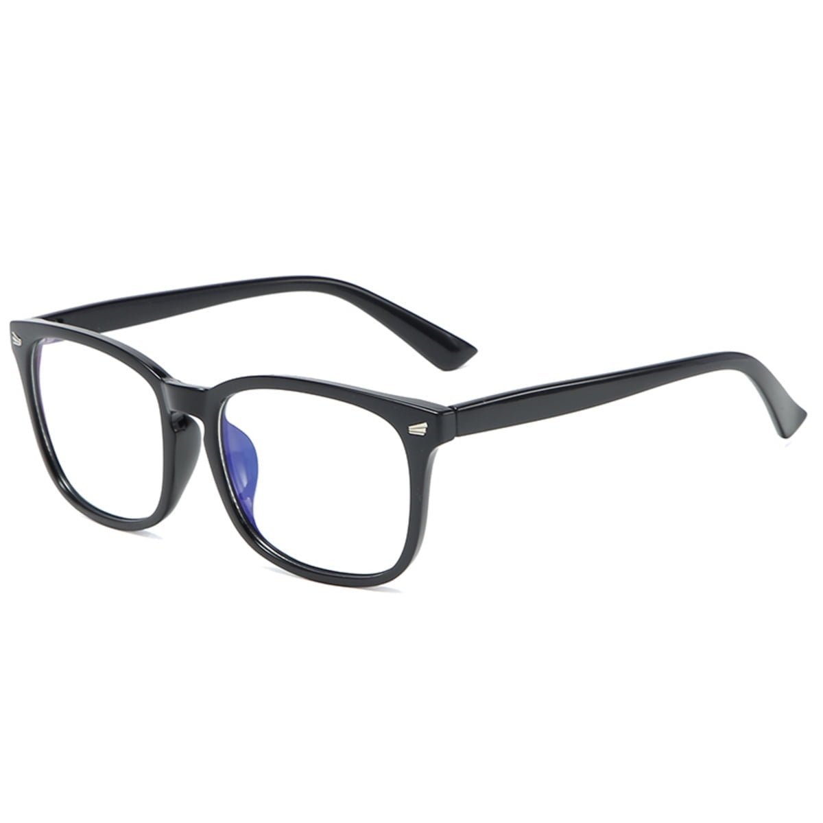 Somnr Gamma Ray Blue Light Blocking Glasses - Amber Tint Lens Reduces Eye Strain UV Glare and Fatigue from Digital Screens - None Magnification Computer Gaming Glasses/Black