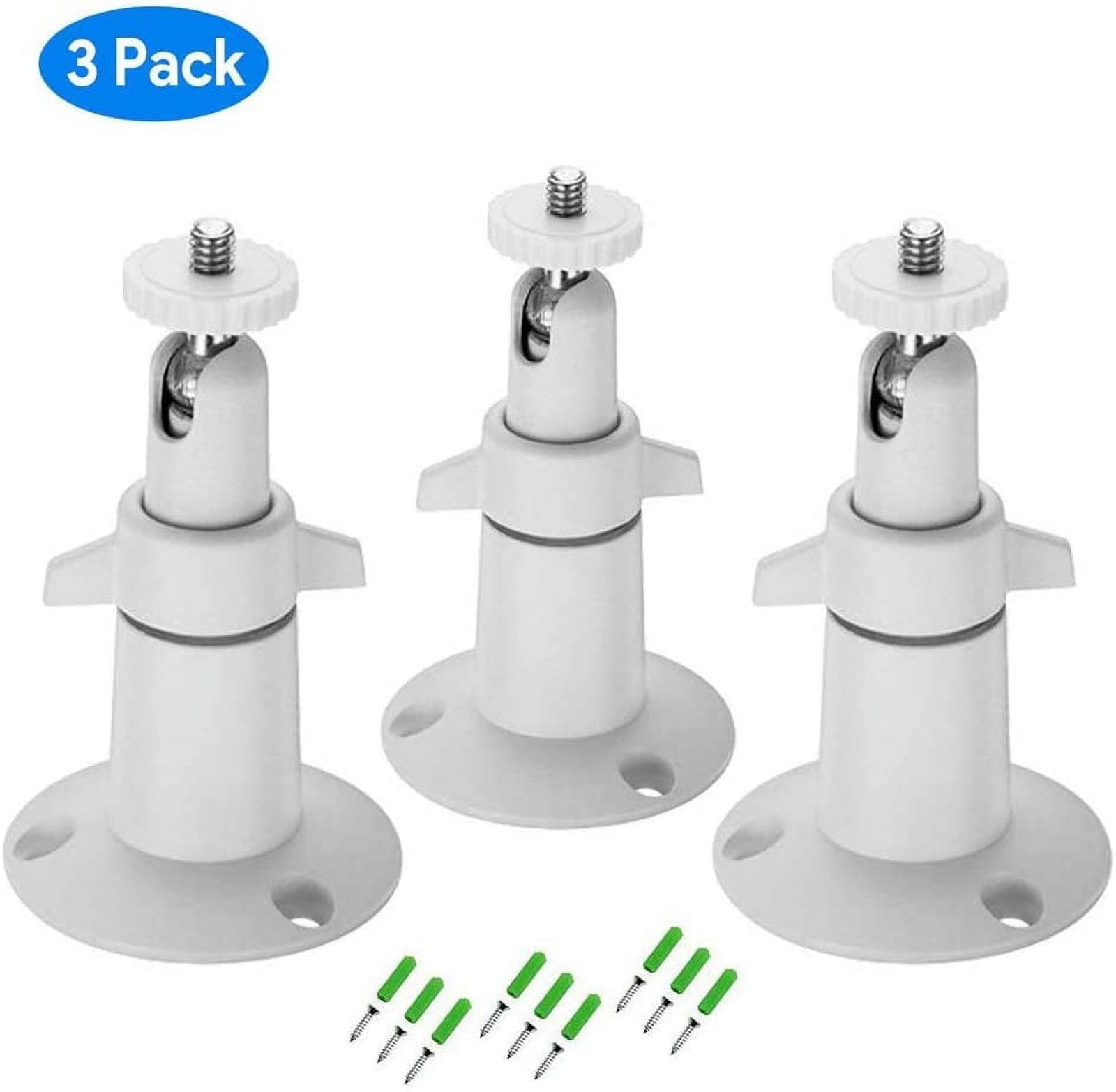 Adjustable Wall Mount Compatible with Arlo Ultra, Pro, Pro 2, Pro 3 & Other Compatible Models (3-Pack, White)