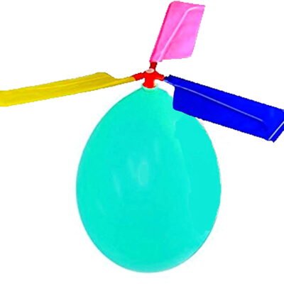QiShi Kids Toy Balloon Helicopter (12 Pack) Children's Day Gift Party Favor Easter Basket, Stocking Stuffer or Birthday! Outdoor Sport Toy for 7+ Year Old