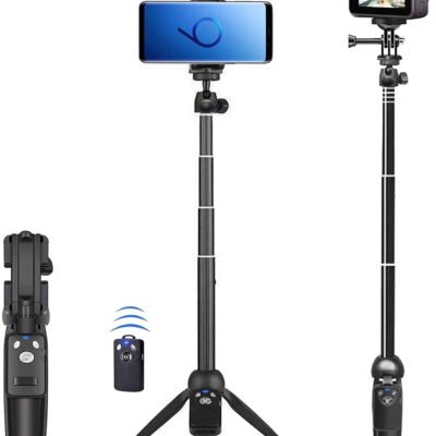 Somnr Wireless Selfie Sticks Tripod with Remote iPhone Android Gopro