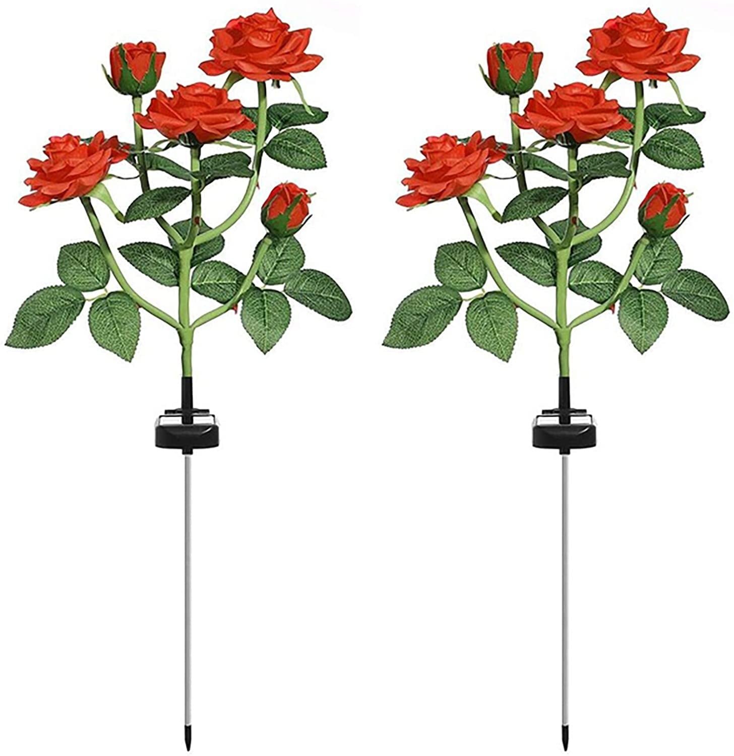 Qishi Solar Red 1.2 V LED Landscape and Walkway Light (2 Pack)