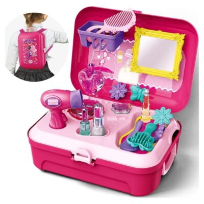 GLUAAE Girls Pretend Play Makeup Set for Children, Kids Make it up for Little Girls Princess Toys for Toddlers Girl 3+ Year Old