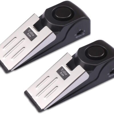 2-Pack Safety Wedge Door Stop Alarm Stopper Blocking Travel Home Security Alert 120db (Pack of 2)