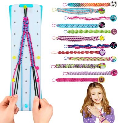 Somnr Friendship Bracelet Making Kit, Girls DIY Craft Kits Toys Cool Arts and Crafts Toys for Teen Girls Travel Activity Set Gifts for Age 6+ Year Old Girls