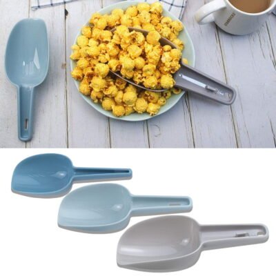 Somnr Flour Scoop Set of 3, Plastic Ice Scoops, Kitchen Scoop Bar Scooper for Popcorn Pet Food Dry Goods Coffee Beans Candy