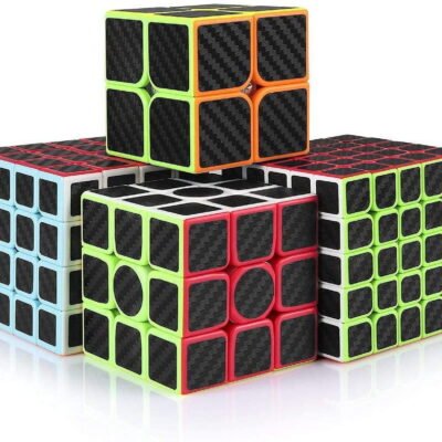 Somnr Speed Cubes, Speed Cube Set of 2x2x2 3x3x3 4x4x4 5x5x5 Stickerless Puzzle Magic Cube with Gift Box, Frosted Surface Enhanced Edition