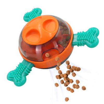 QiShi Adjustable Treat Dispensing Ball – Interactive Dog Toy for Large & Small Breeds, Leak-Proof Puzzle Feeder