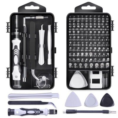 Syenll Precision Screwdriver Set, 123 in 1 Computer Repair Tool Kit for iPhone, Watch, Laptop, PC, Tablet, PS4, Glasses