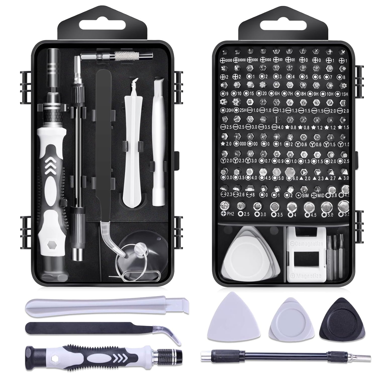 Syenll Precision Screwdriver Set, 123 in 1 Computer Repair Tool Kit for iPhone, Watch, Laptop, PC, Tablet, PS4, Glasses