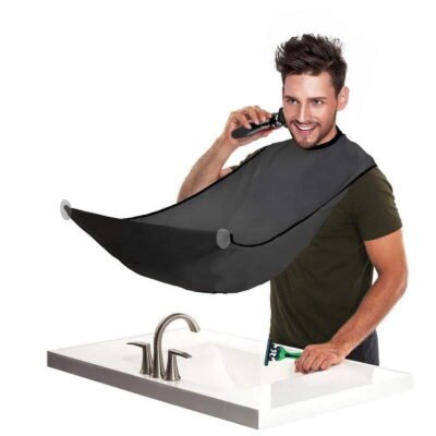 Somnr Beard Catcher Bib Apron Beard Cape for Shaving,Hair Clippings Catcher & Grooming Cape Apron,Trim Your Beard in Minutes Without the Mess Perfect Gift for Men